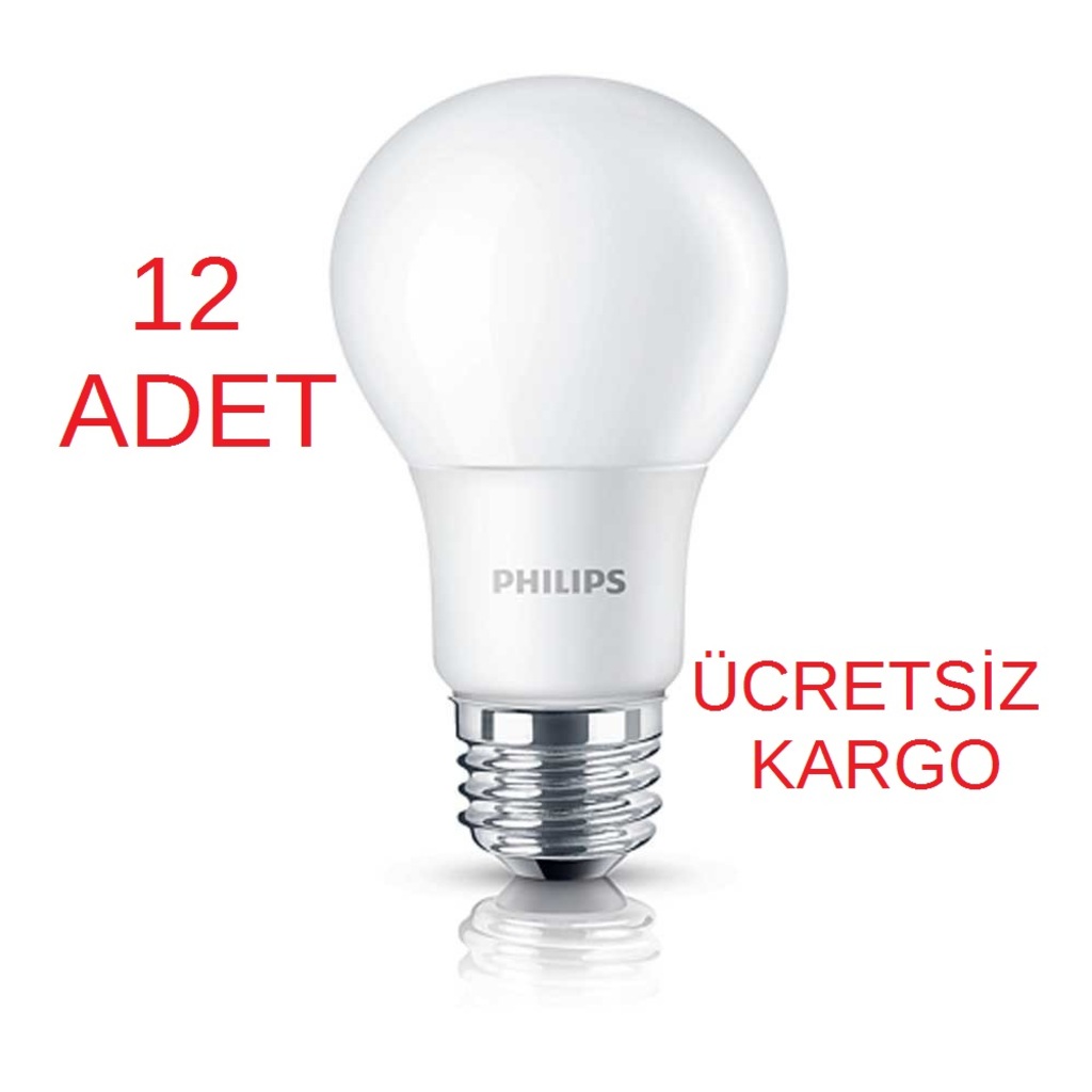 Philips Essential 9W Led Ampul Beyaz Işık E27 Duy (12 ADET)