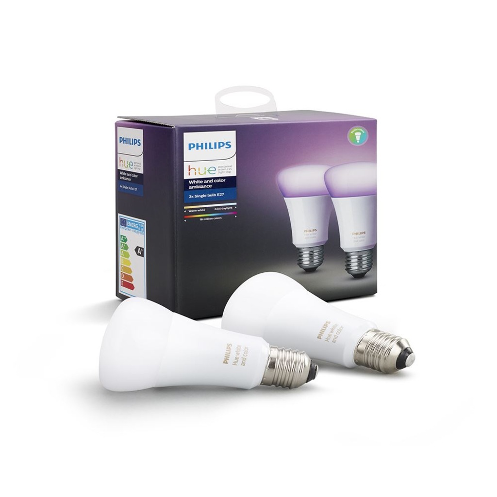 Philips Hue Renkli Akıllı Ampul 2'li Ekopaket E27 929001257363