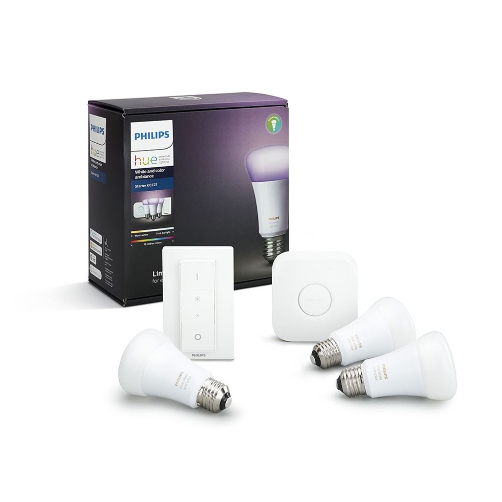 Philips Hue V4 Renkli Akıllı Başlangıç Set 3lü Kumandalı E27 7361