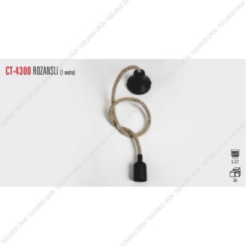 Cata CT-4300 Rozanslı Dekoratif Rustik 1 Metre KARGO BEDAVA