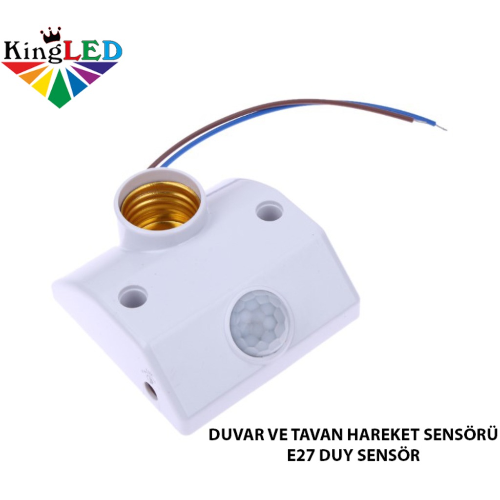 E27 DUY DUVAR VE TAVAN PIR HAREKET SENSÖRÜ KARE KingLED Fiyatları ve E27 DUY DUVAR VE TAVAN PIR HAREKET SENSÖRÜ KARE KingLED Fiyatları ve