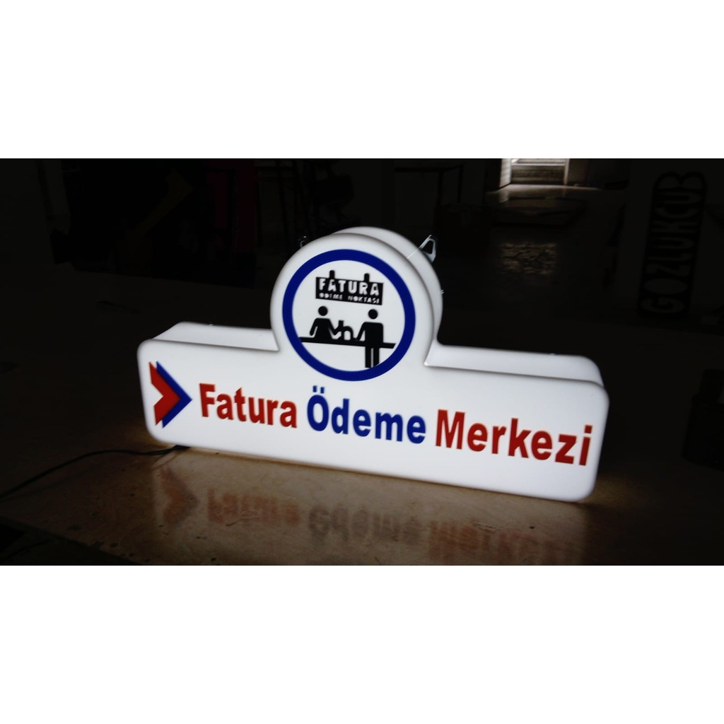 Fatura Ödeme MerkeziTabela 3D Led Neon Etkili Işıklı Tabela Fiyatları