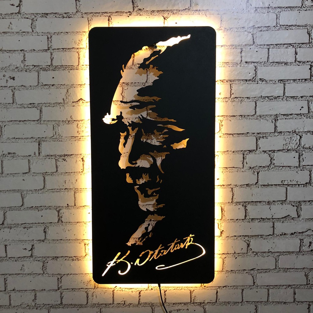 Pika Tasarim Ataturk V 1 Ledli Ahsap Tablo Fiyatlari Ve Ozellikleri