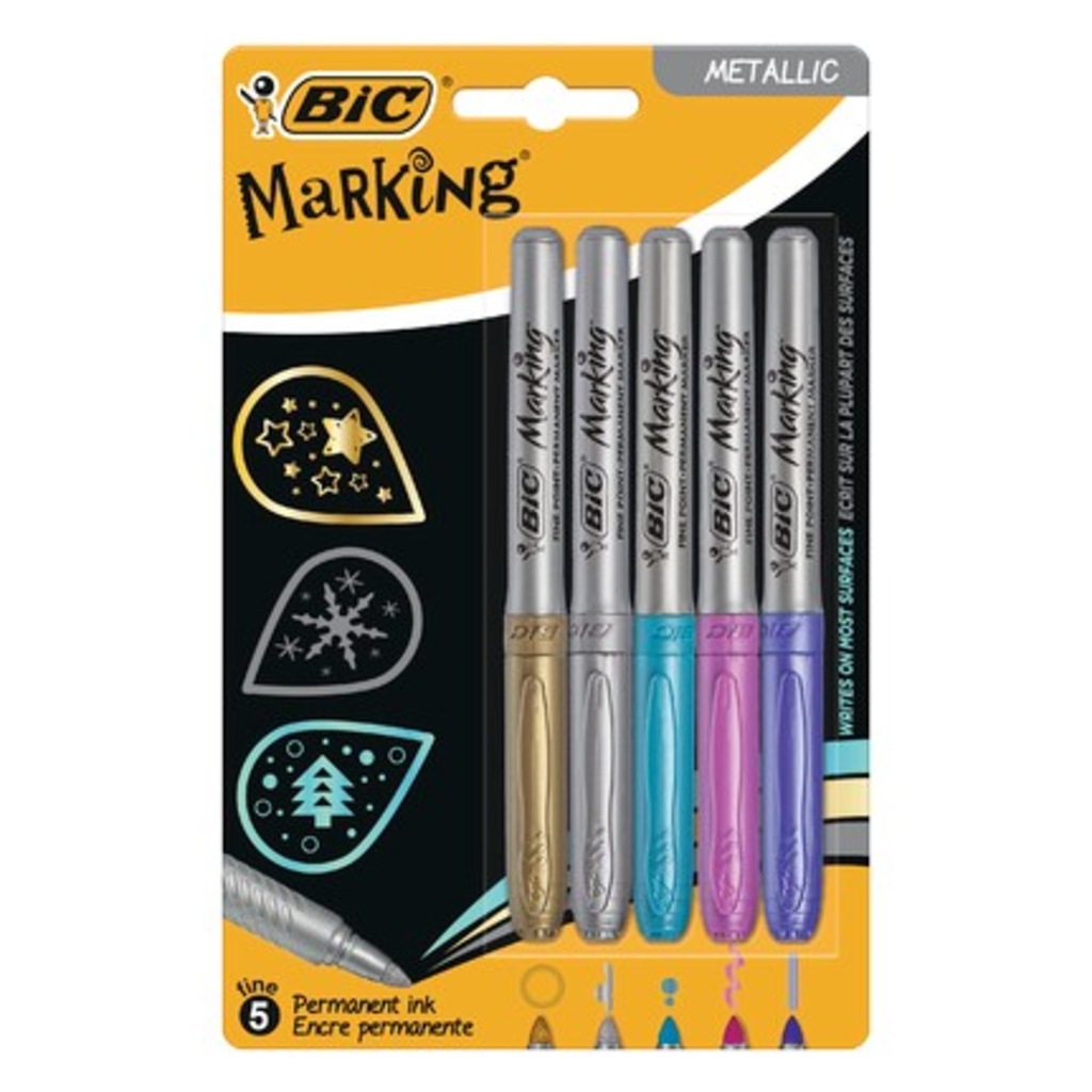 Bic Marking Metallic Permanent Marker 5 Renk