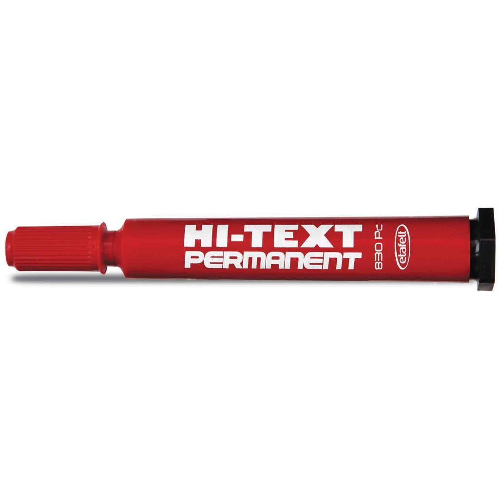 HI-TEXT PERMANENT M. YUVARLAK UÇ KIRMIZI 830PB
