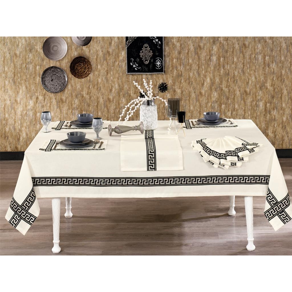 Marina Keten A Servisli Masa Ortusu Takimi 14 Parca Fiyatlari Ve Ozellikleri