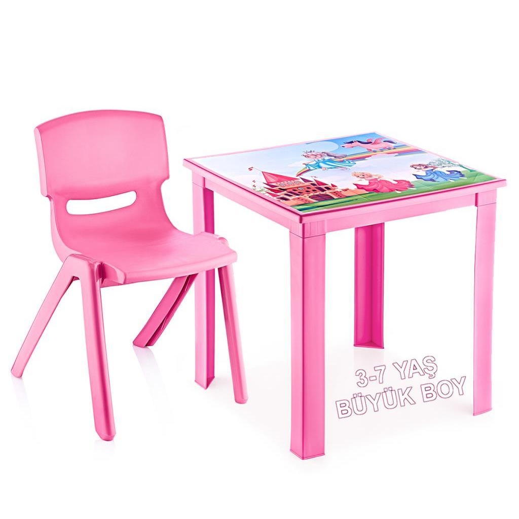 Cocuk Masa Sandalye Takimi Pembe Prenses H50 3 7 Yas Fiyatlari Ve Ozellikleri