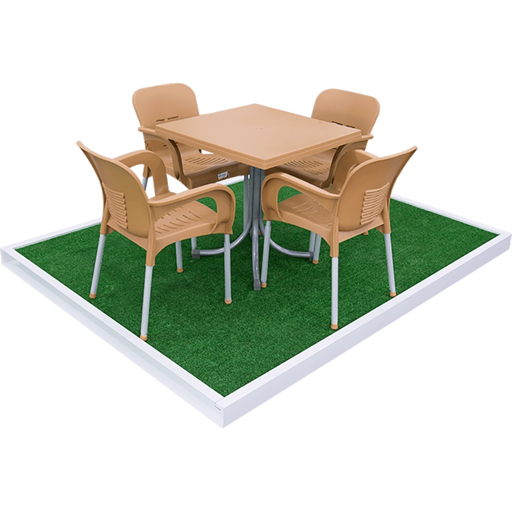 Comfort 80*80 Masa 4 Sandalye Bahçe Balkon Büfe Kafeterya