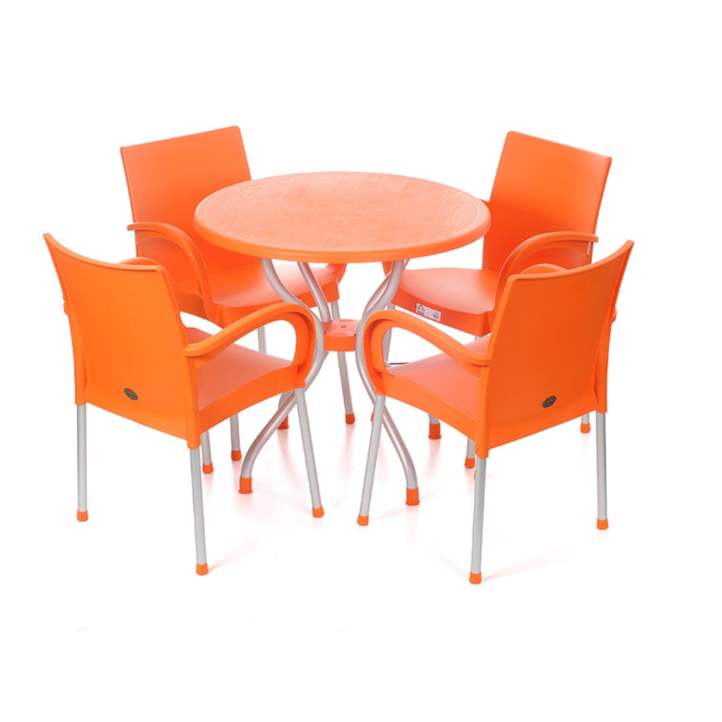 Holiday Hd310 Yuvarlak Masa 80 Cm 4 Adet Hk420 Sandalye