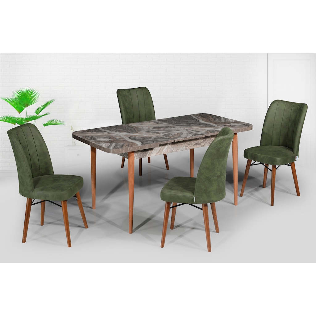 Kare Gold Yesil Sandalye Kudum Kelebek Masa Takimi Fiyatlari Ve Ozellikleri