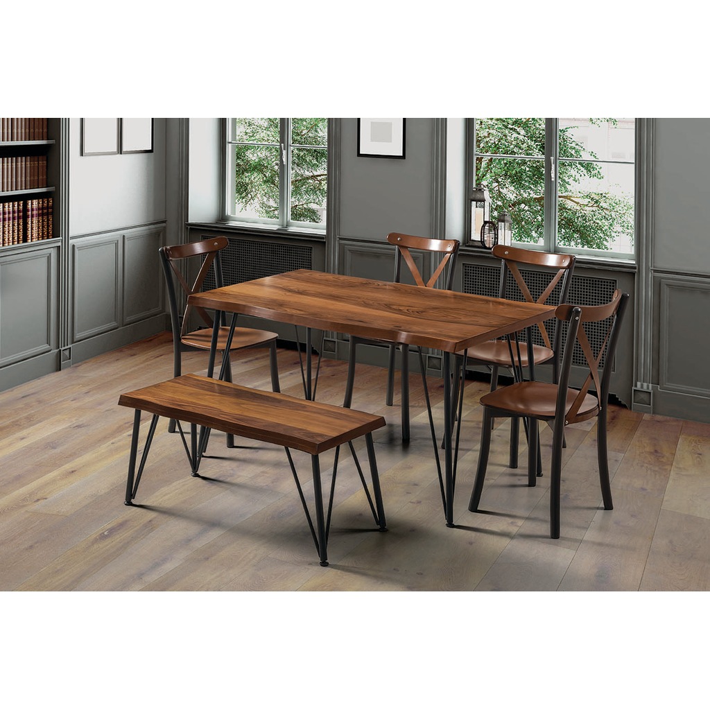 MS500 MASA + 4 SANDALYE + BENÇ AHŞAP METAL MDF Fiyatları