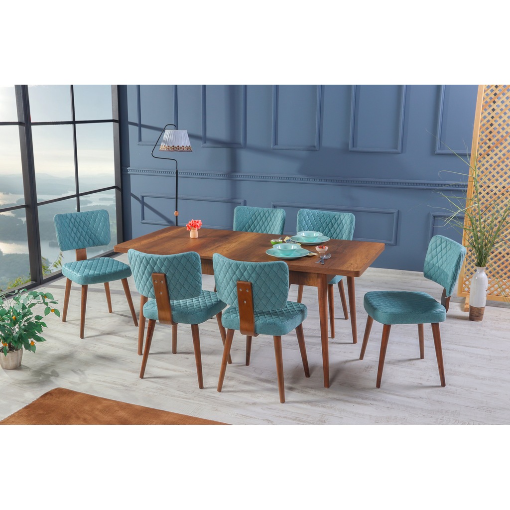 Stoker Fellini Yemek masa Takımı Salon yemek odası(SU YEŞİLİ) Fiyatları