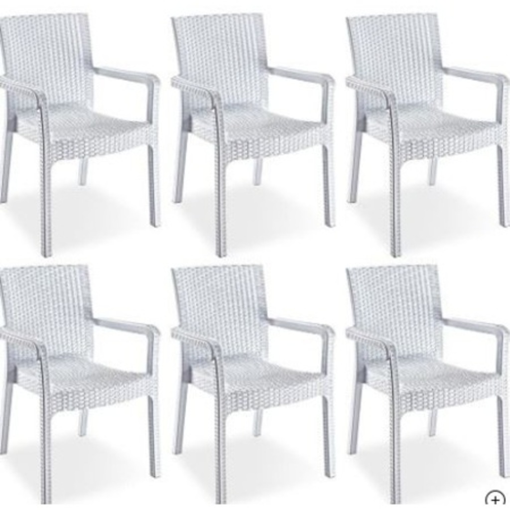 Violet Yeni Nesil 6 Adet Kişilik Rattan Sandalye Takımı
