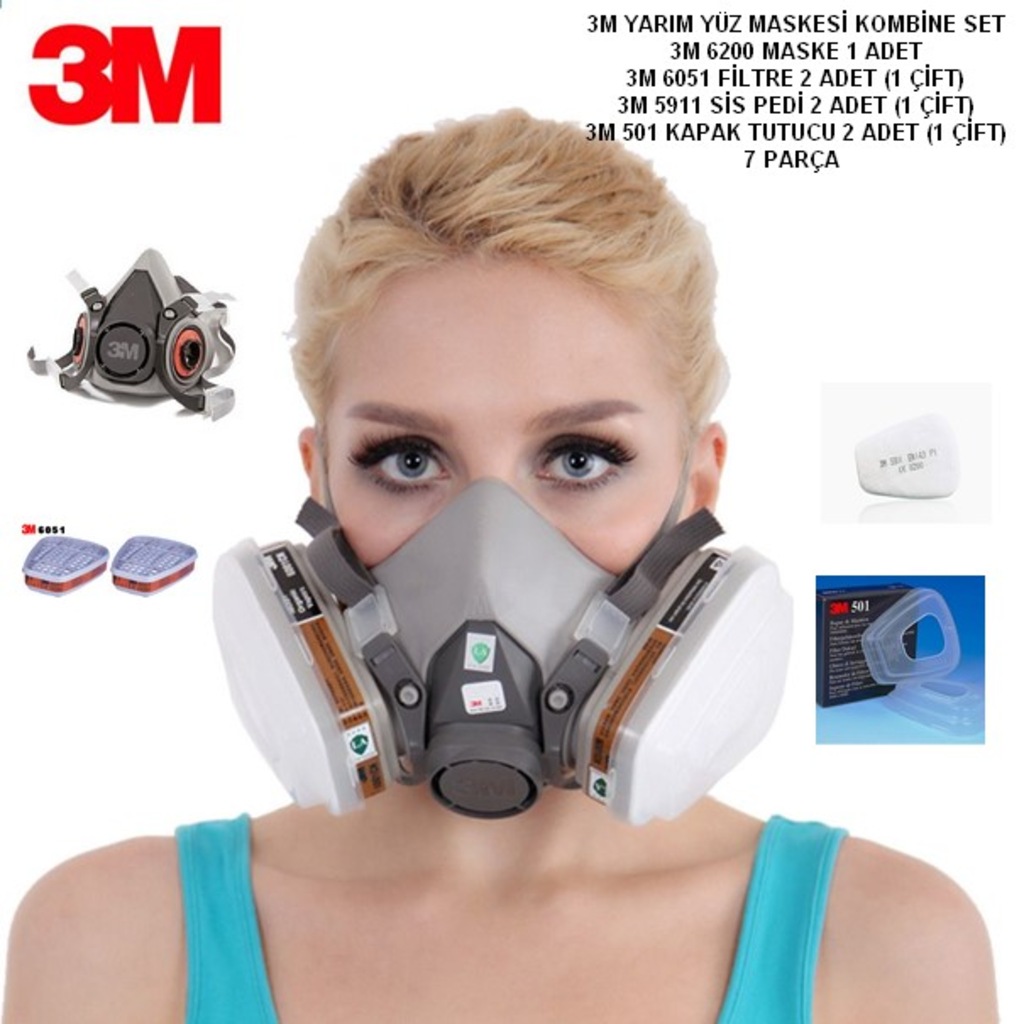 3m 6200 Maske 6051 Filtre 501 Kapak Tutucu 5911 Sis Pedi Kombin Fiyatlari Ve Ozellikleri 3m 6200 Maske 6051 Filtre 501 Kapak Tutucu 5911 Sis Pedi Kombin Fiyatlari Ve Ozellikleri