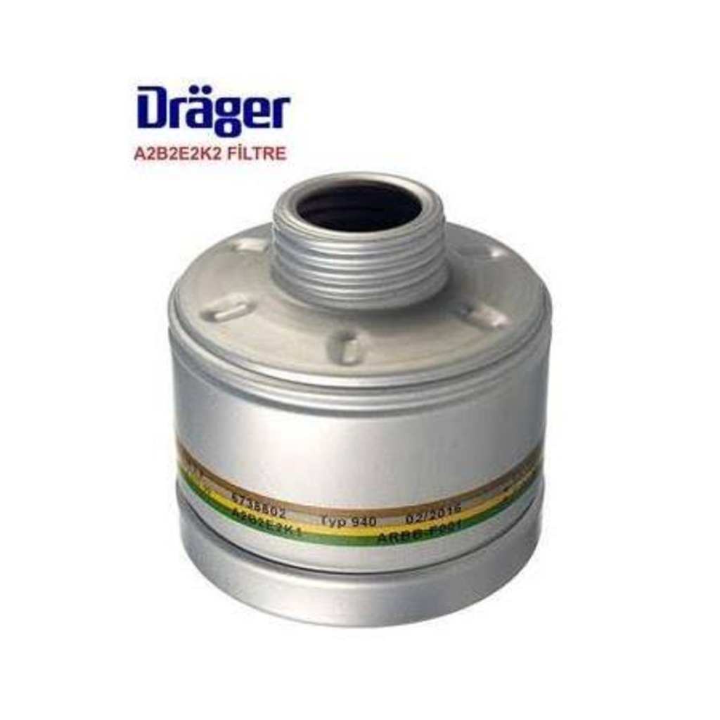 Drager A2B2E2K2Rd 40 Vidalı Filtre