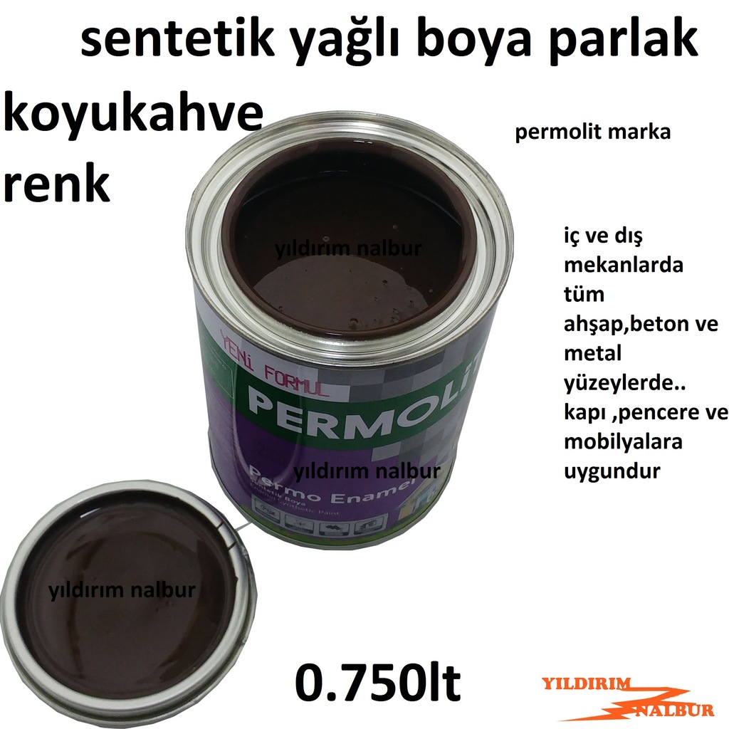 Acikkahve Sentetik Yagli Boya 0 750lt Kahve Renk Ahsap Metal Boya Fiyatlari Ve Ozellikleri