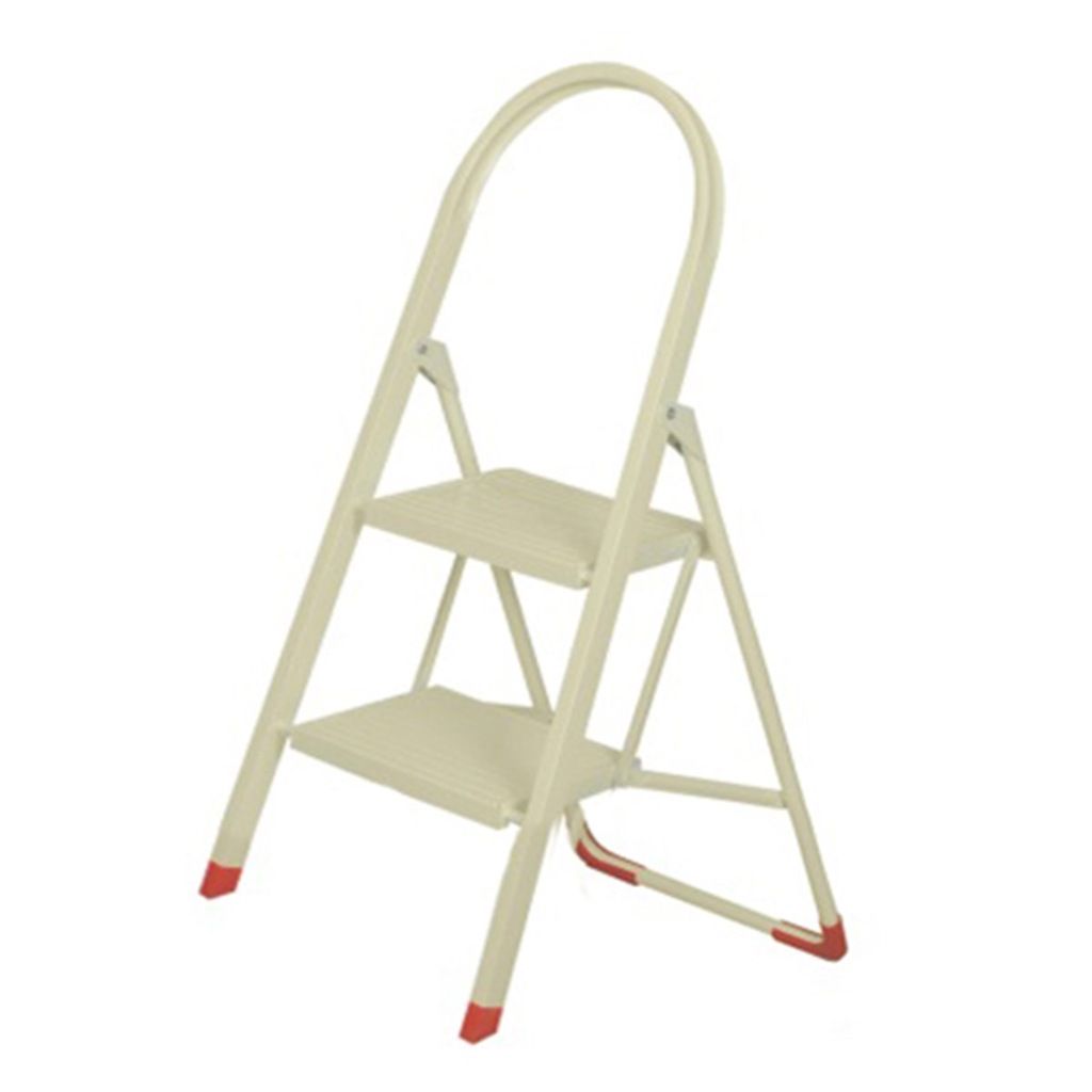 2 Basamak Merdiven Mini Ev Tipi Beyaz