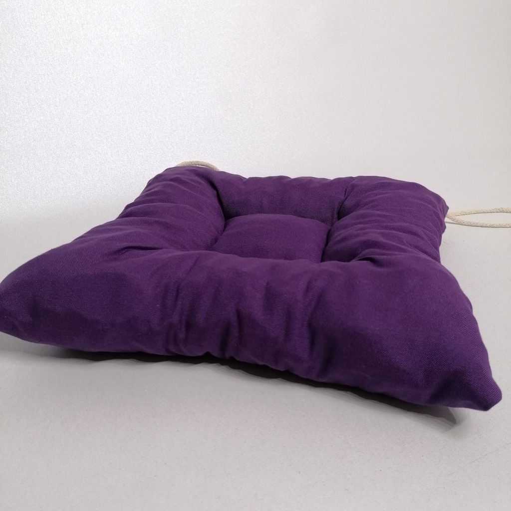 Düz Renk Pofidik Sandalye Minderi Mor Renk Fiyatları ve Özellikleri