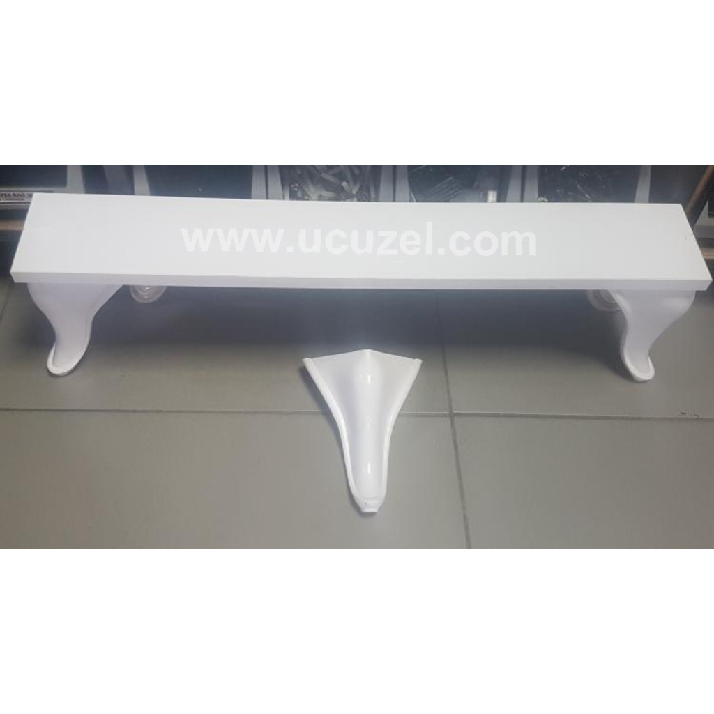 18 cm Beyaz Lükens Mobilya Ayağı Sehpa Dresuar Ayak