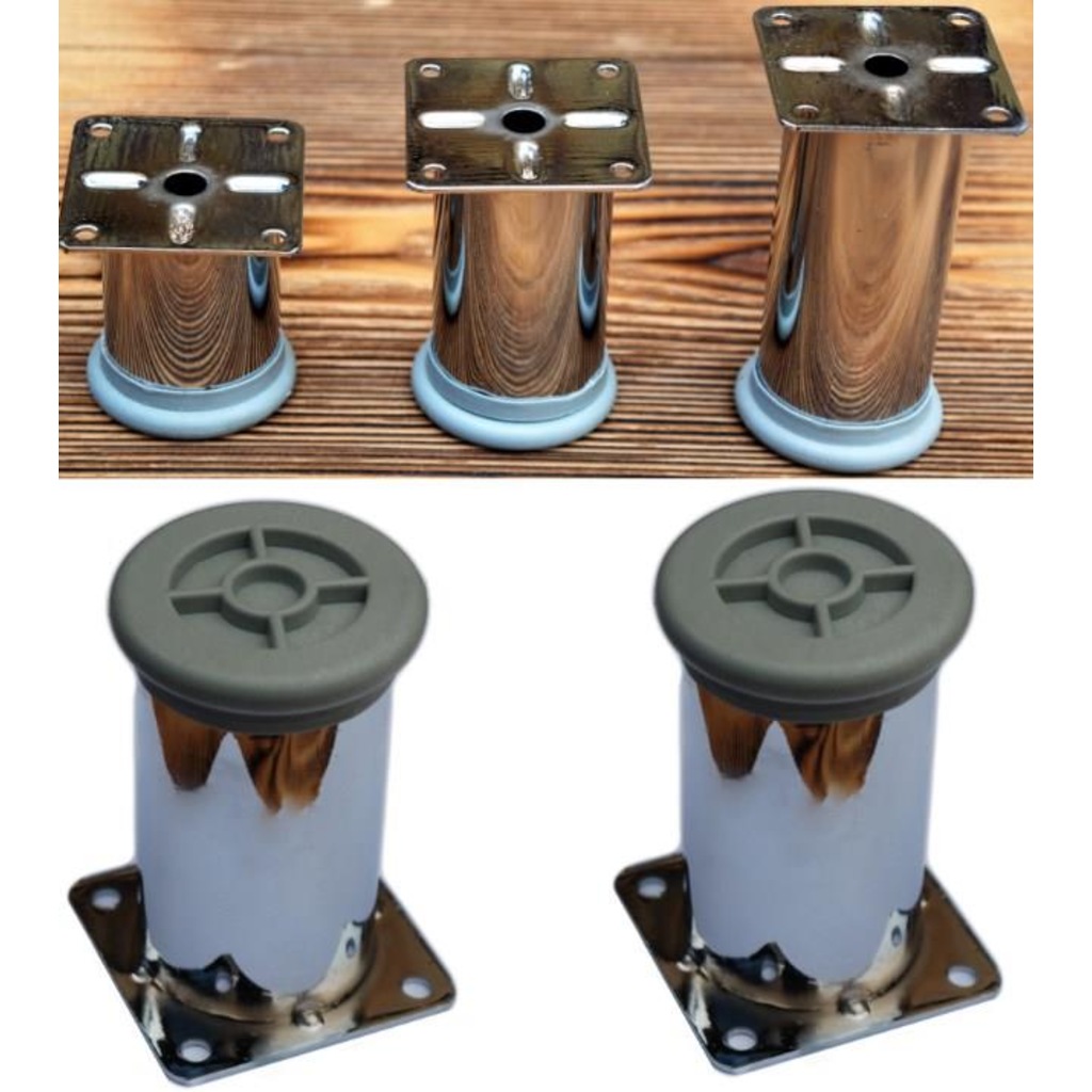 Krom Kaplama Mobilya Ayak Baza Masa Dolap Kapak Ayağı Tüm