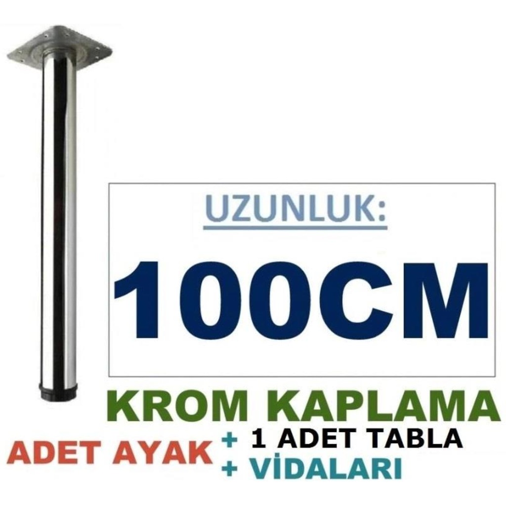 Masa Ayağı 100CM Mobilya Ayak Krom Kaplama Fiyatları