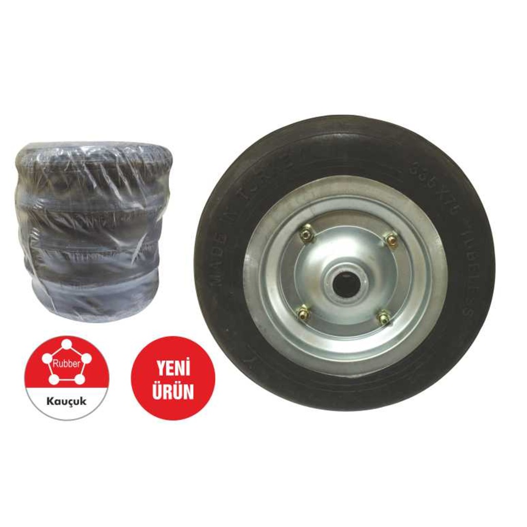 Sait Demirci TKR 001 El Arabası Tekeri Dolgu Teker Burçlu