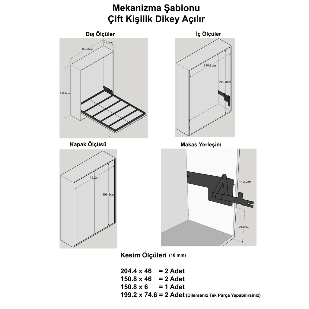 Çift Kişilik Dikey Katlanır Yatak Mekanizması Fiyatları ve Çift Kişilik Dikey Katlanır Yatak Mekanizması Fiyatları ve