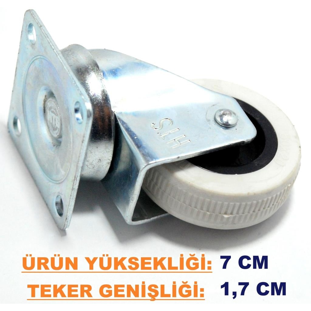 Sarhoş Metal Tekerlek Ayak Mobilya Tekeri Yükseklik 7