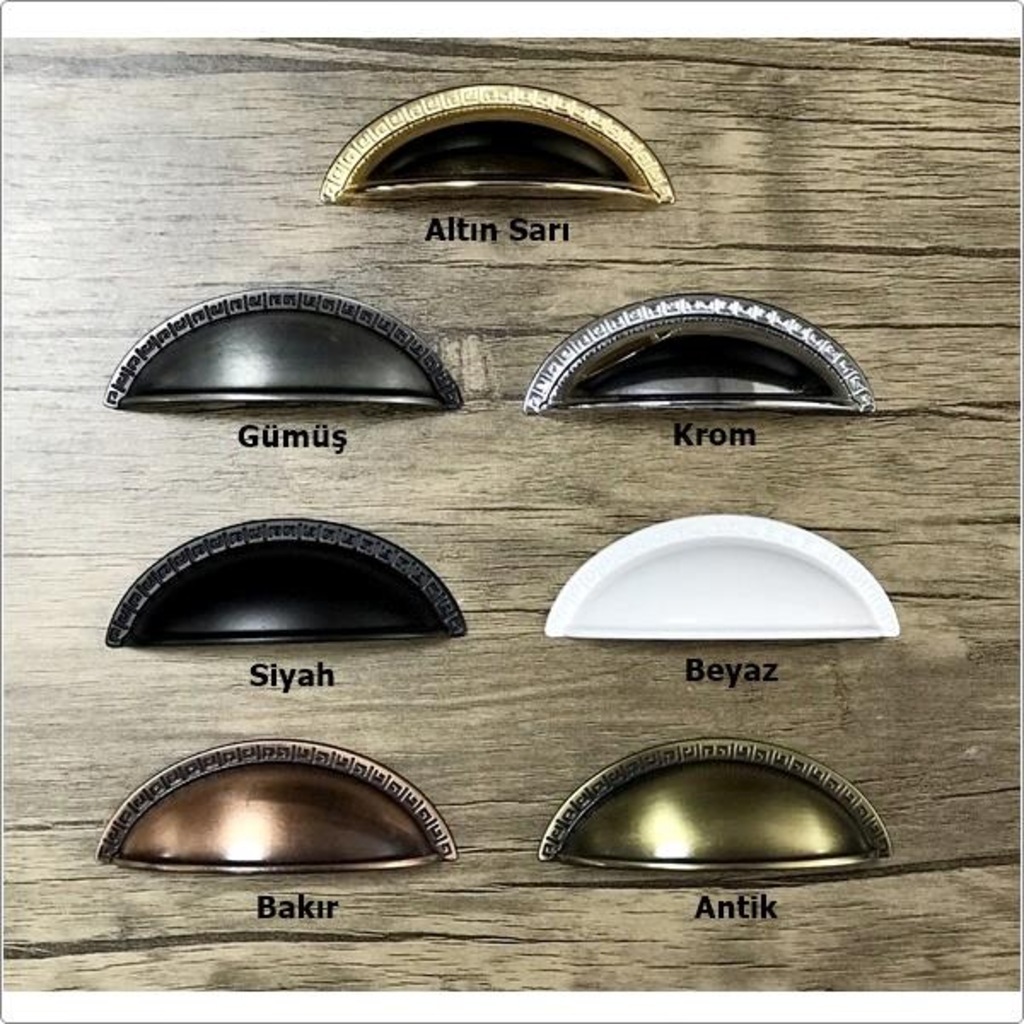 Tas Kulp Mobilya Dolap Kapak Çekmece İçin Çanak Kulp 64 mm