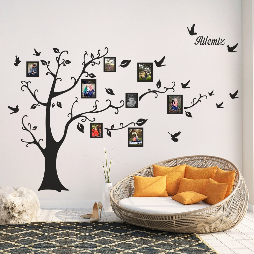 DekorLoft Aile Soy Ağacı Fotoğraf Albümü Duvar Sticker XXL DS173 DekorLoft Aile Soy Ağacı Fotoğraf Albümü Duvar Sticker XXL DS173