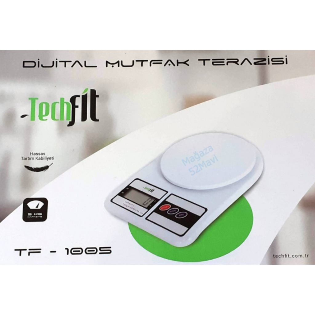 Techfit TF1005 Dijital Mutfak Tartısı Elektronik Terazi 5 kg Fiyatları