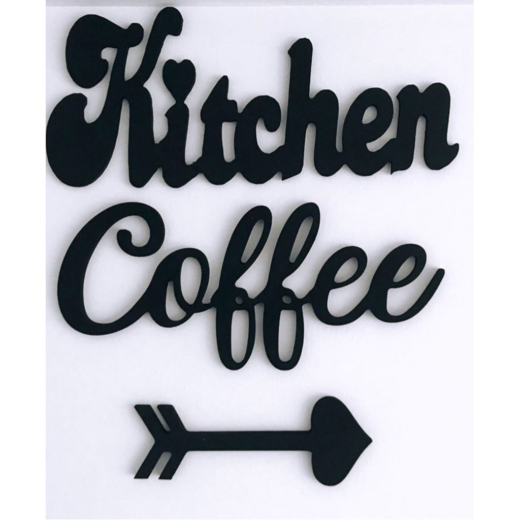 Kitchen, Coffee Mutfak Panosu, Ahşap Duvar Yazısı