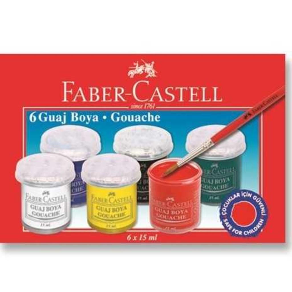 Faber Castell Guaj Boya 6lı