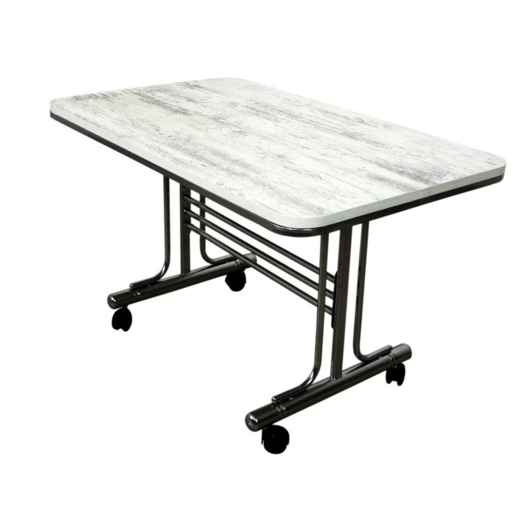 Stoker Dekoratif Sağlam Metal Ayaklı Tekerlekli Orta Sehpa