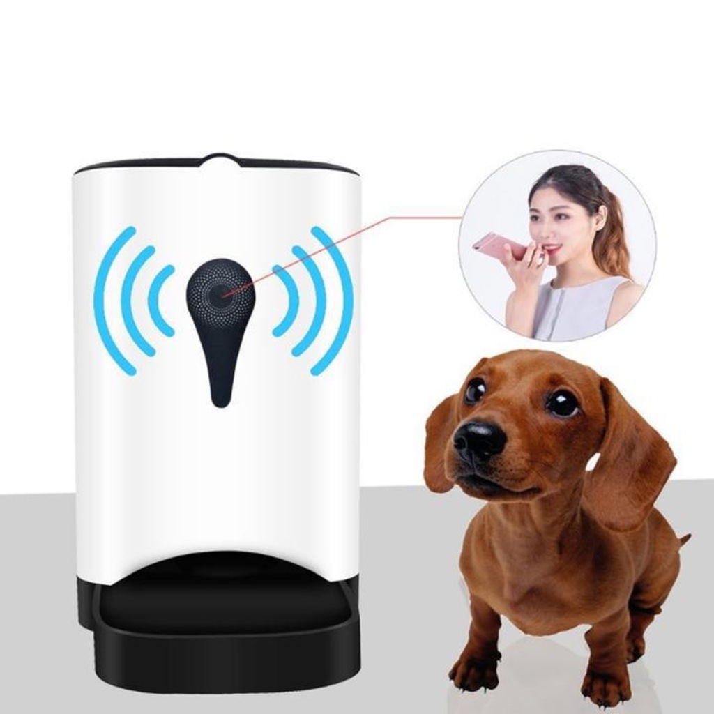 Kameralı Akıllı Otomatik Kedi Köpek Mama Kabı Wifi Telefon Kontro