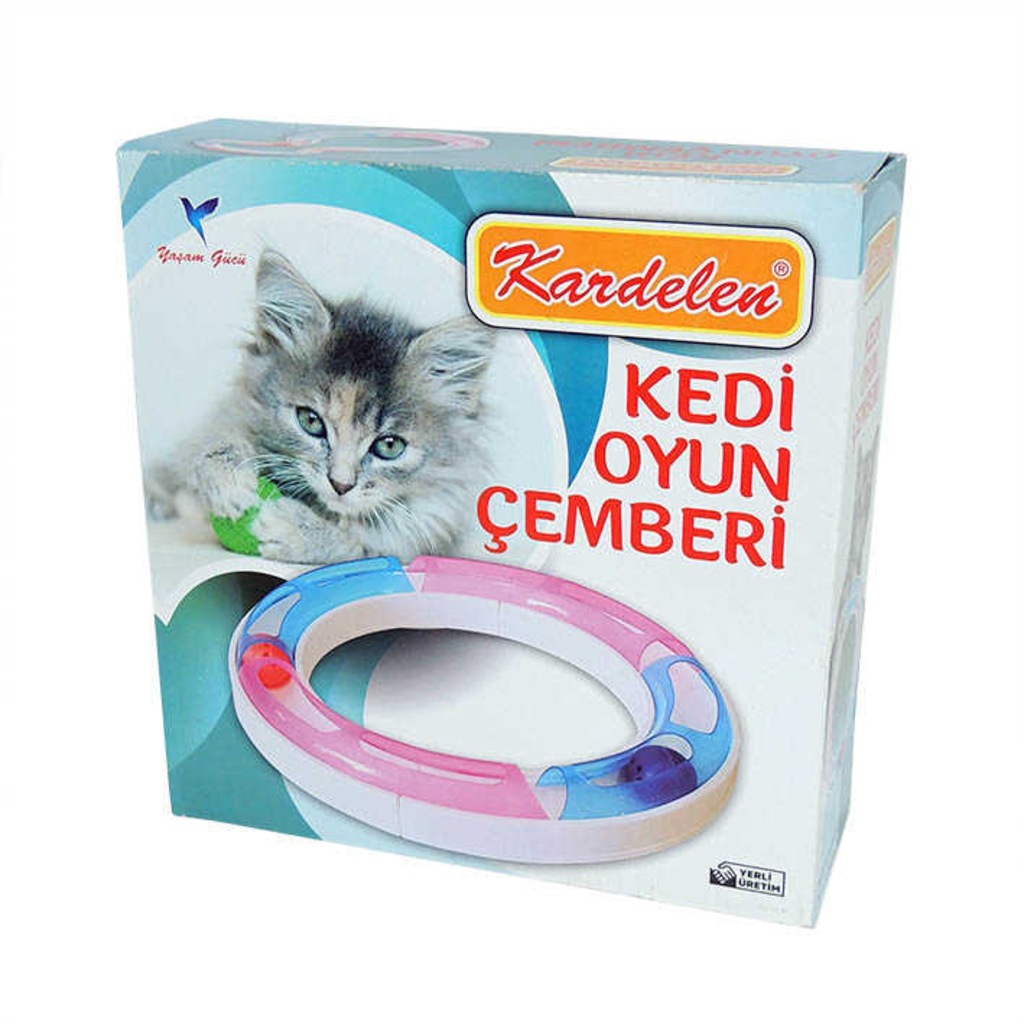 Kedi Oyuncağı Toplu Sesli Hareketli Oyuncak Çember Tünel Sesli