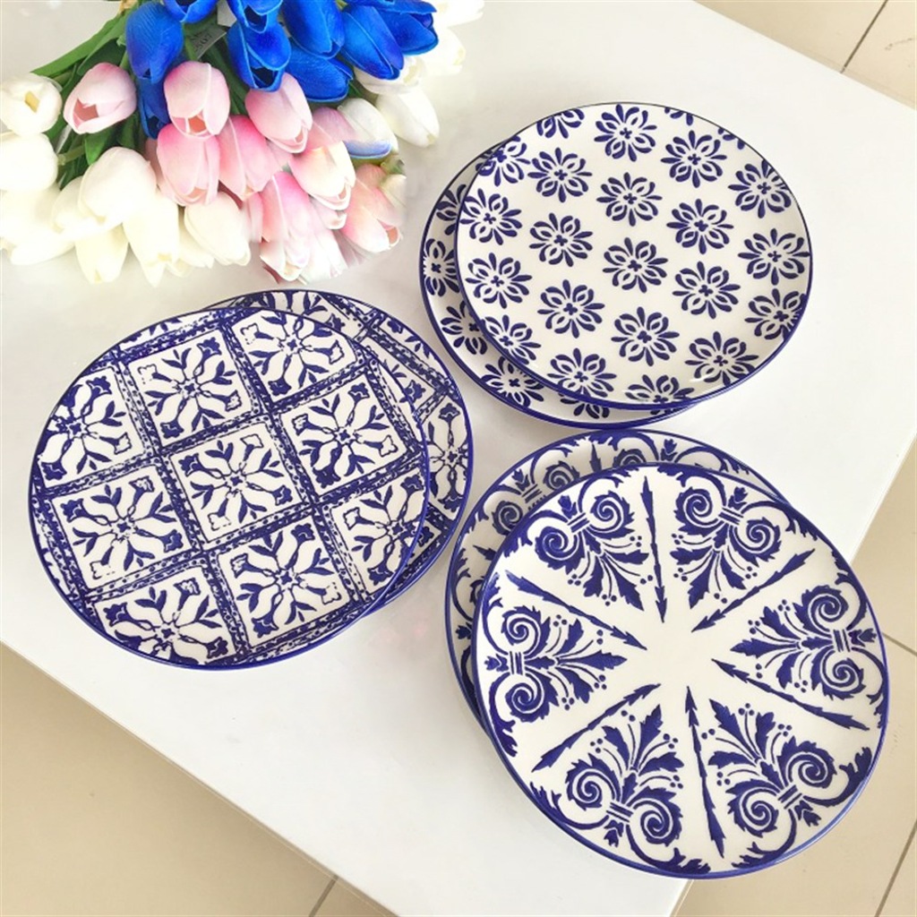 6 Li Seramik Organik Mavi Desenli Pasta Servis Tabagi Seti 21 Cm Fiyatlari Ve Ozellikleri 6 Li Seramik Organik Mavi Desenli Pasta Servis Tabagi Seti 21 Cm Fiyatlari Ve Ozellikleri