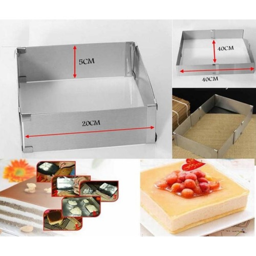 Ayarlanabilir Kare Pasta Kek Kalıbı 20cm40cm Arası 10cm Fiyatları ve