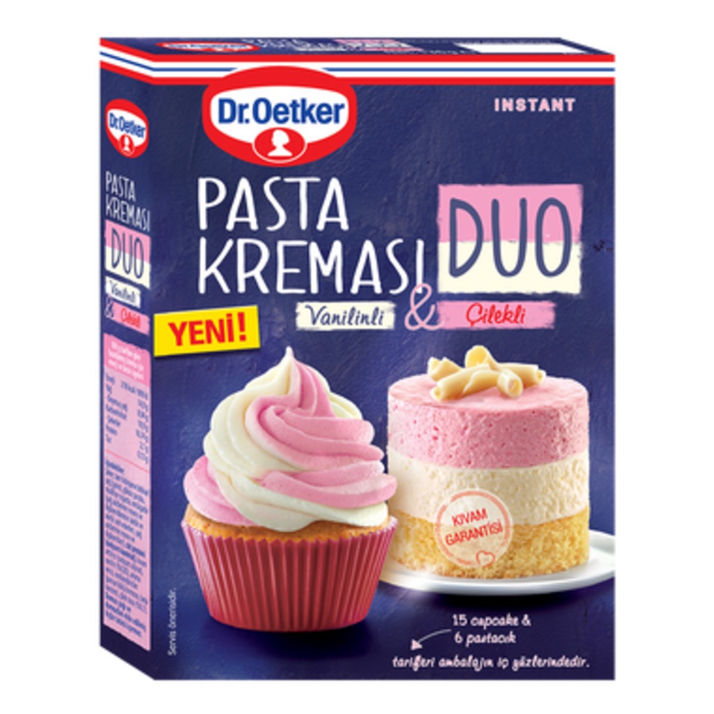 Dr.oetker Duo Pasta Kreması Vanilinli&çilekli 136 Gr.
