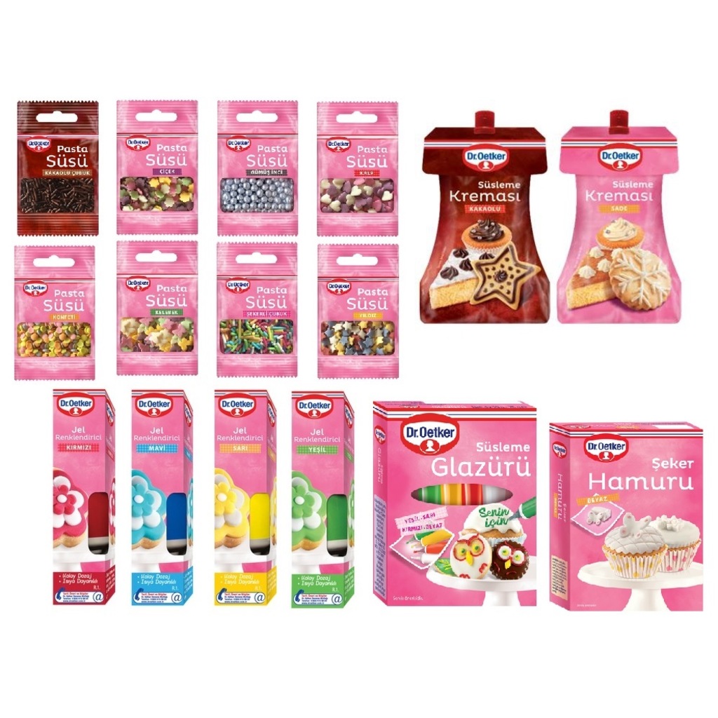 Dr.oetker Pasta Süsü Dekor Ürünleri Seti