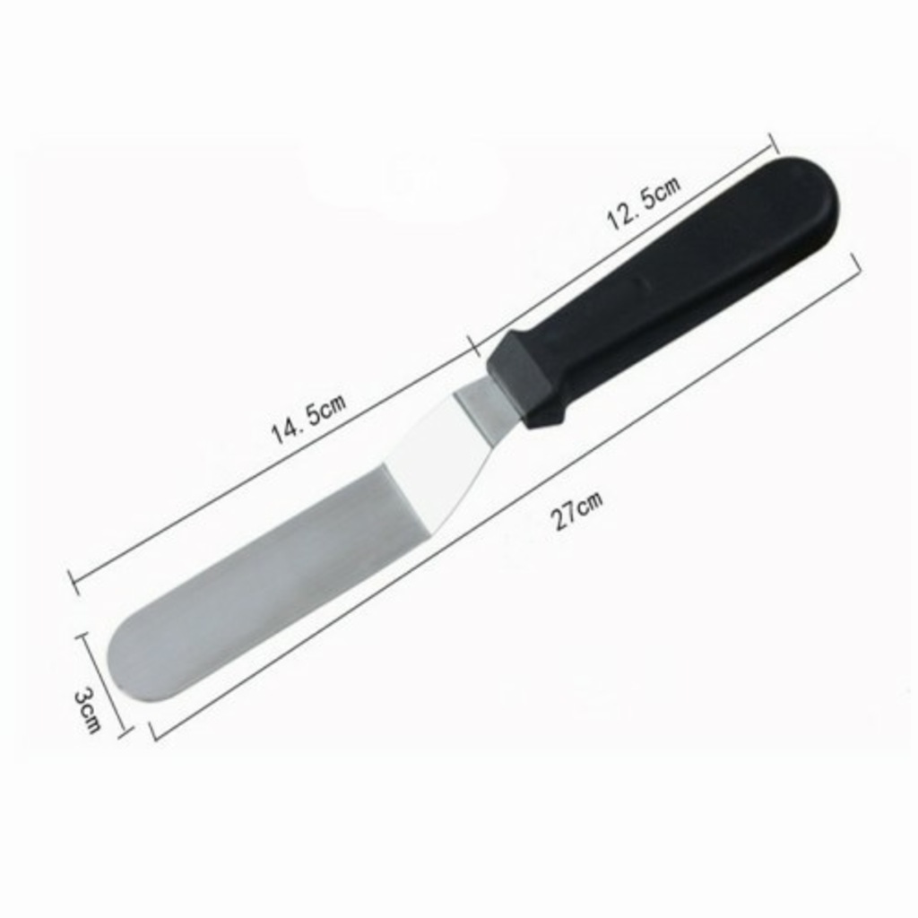 Eğik Pasta Sıvama Spatulası Oval Uçlu Krema Paleti 14.5 CM Fiyatları ve
