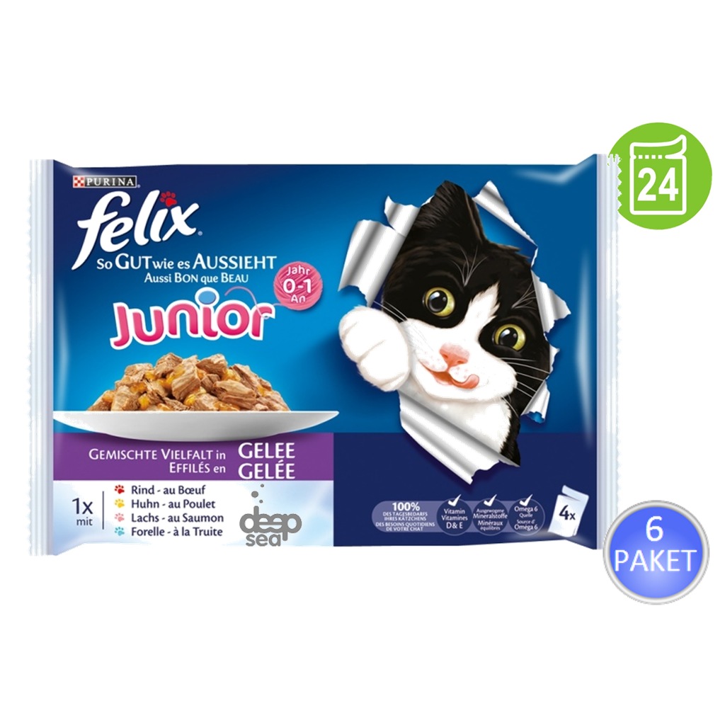 Purina Felix Junior Pouch Islak Yavru Kedi Maması 24 Adet