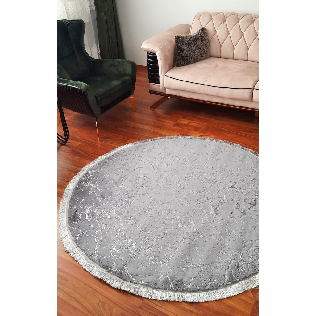 mandas simli luks pelus post yuvarlak hali 160q a kalite gri g fiyatlari ve ozellikleri