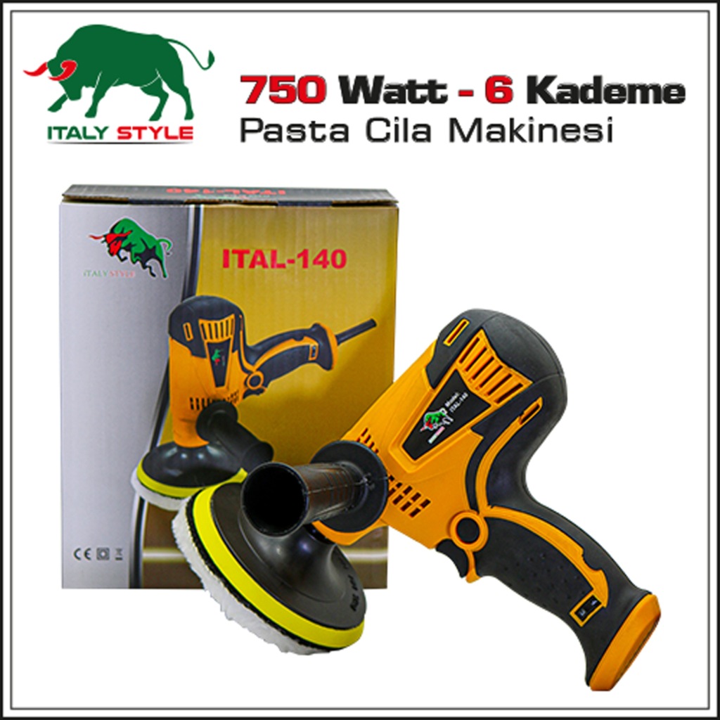 İtaly Style İtal 140 Devir Ayarlı Pasta Cila Makinası 750 Watt