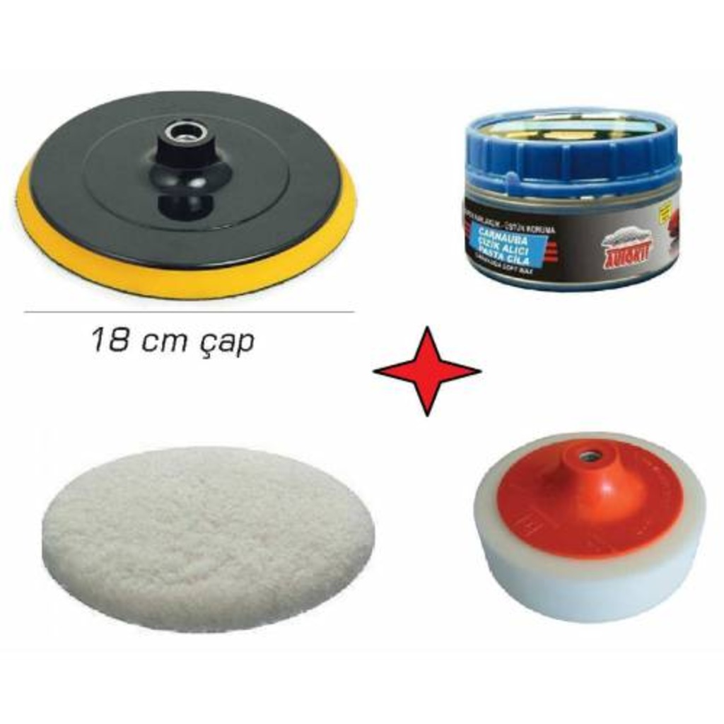Oto Kaporta Pasta Cila Uygulama İçin Peluş Pasta Sünger Flap Disk