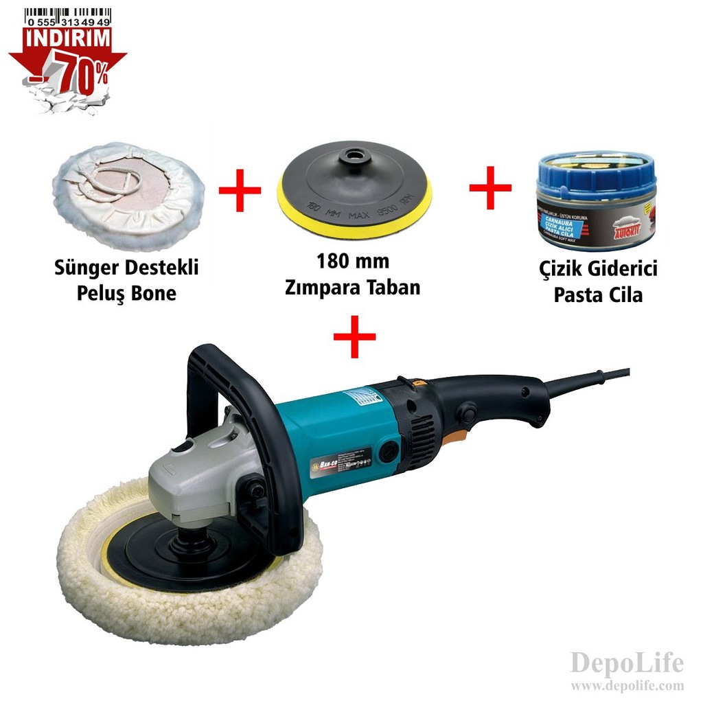 Polisaj Makinesi 1200w Banco Pasta Cila Makinesi Çizik Giderici