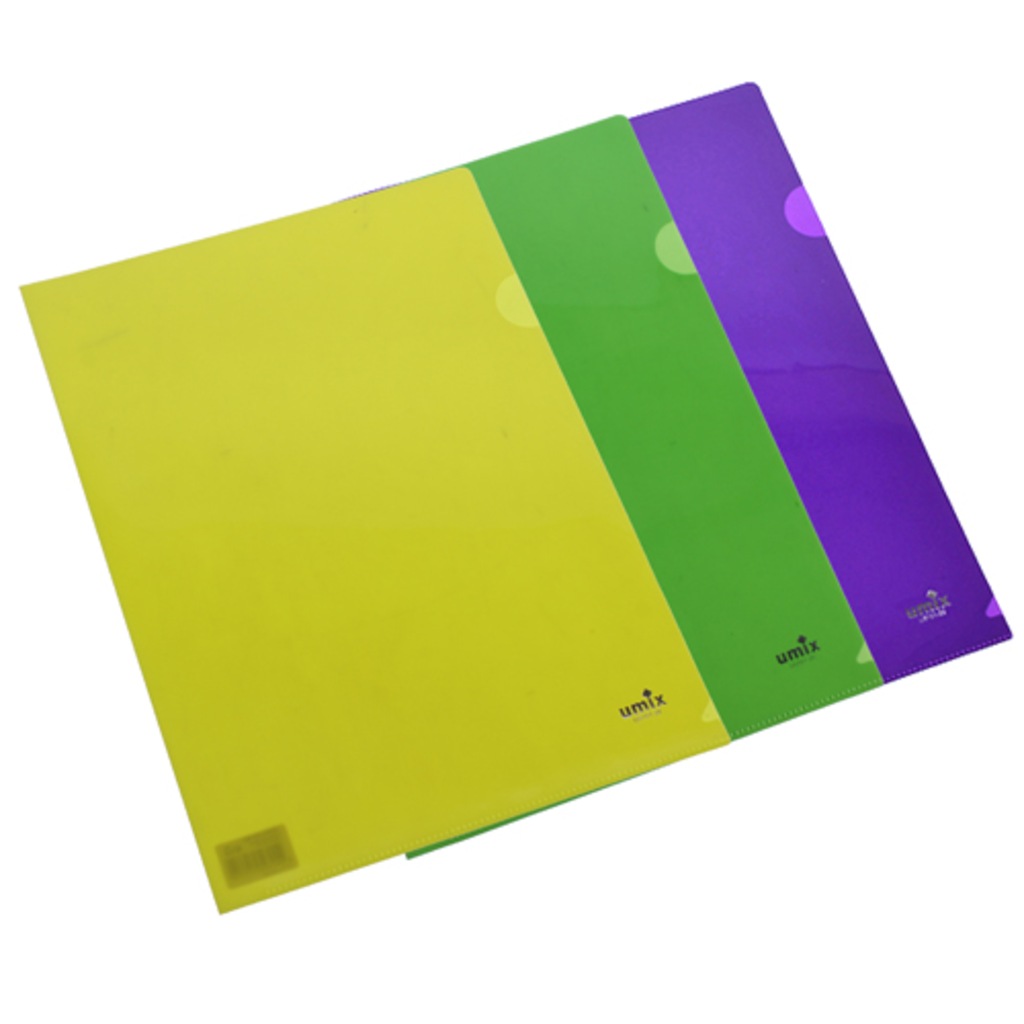 Po et Dosya Plastik Umix U5101 20 A4 L Neon Renkli N11