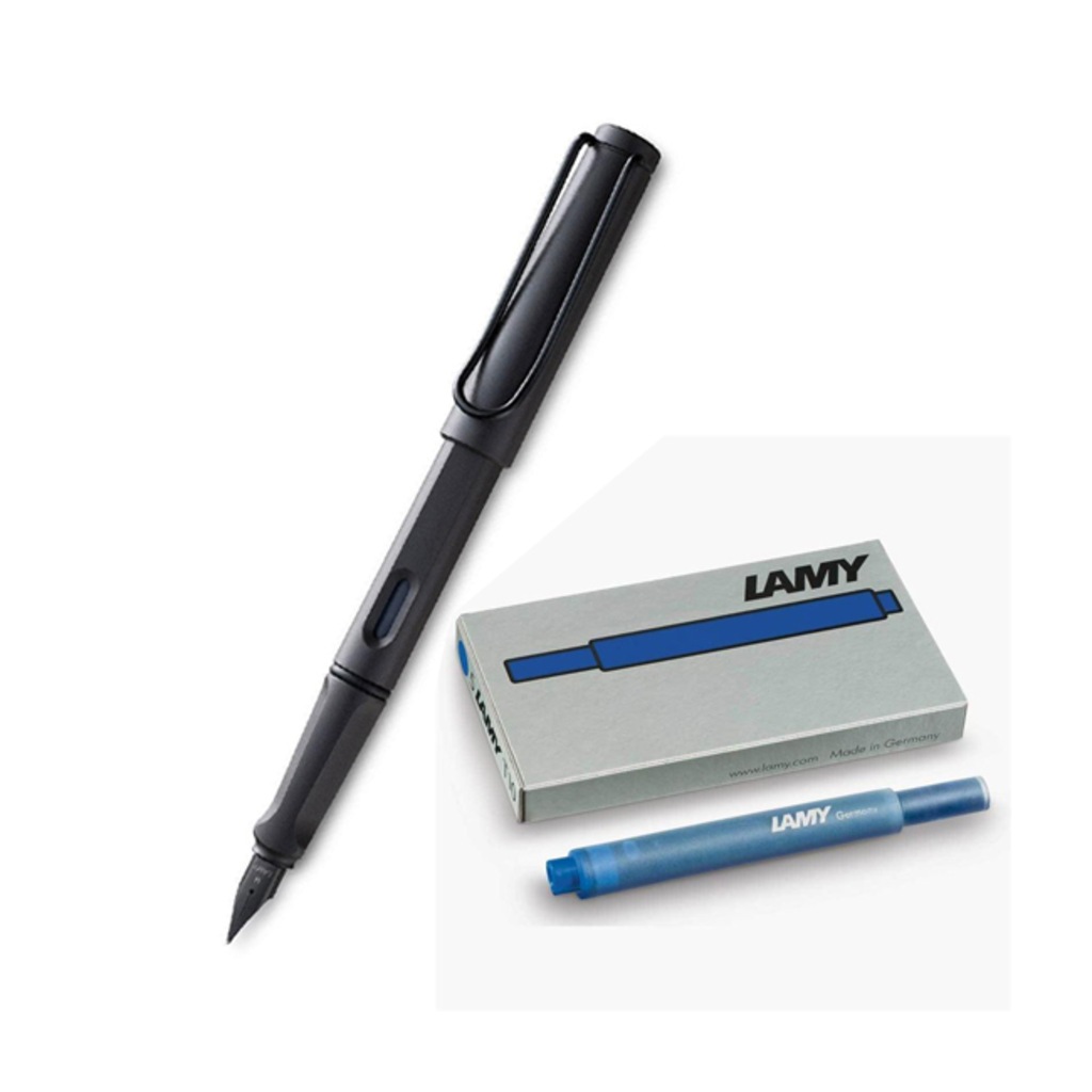 Lamy Safari Dolma Kalem Mat Siyah 17-M T10 Mavi Kartuş Hediyeli