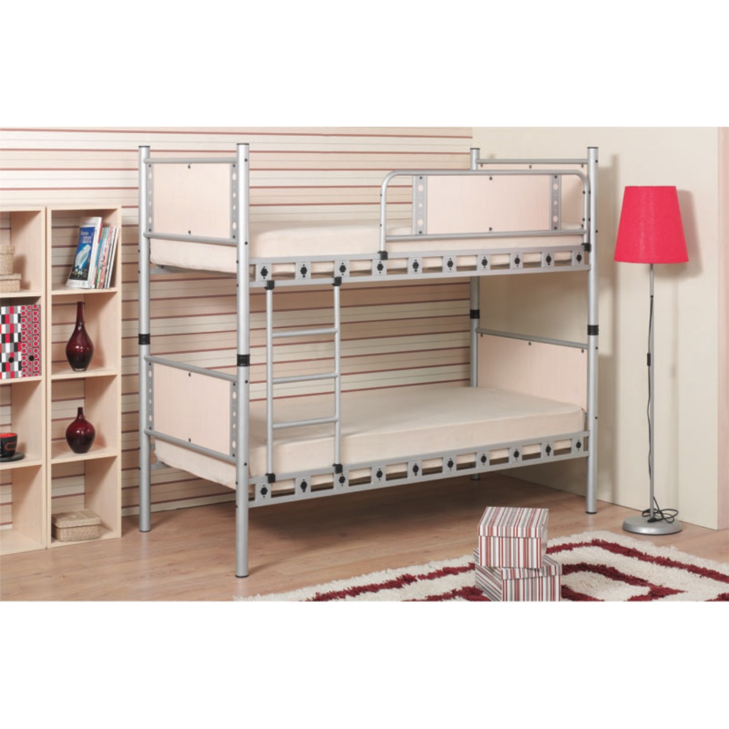 Elegan Ferforje Metal Ahşap Ranza 90x200 Yatak Ölçülü