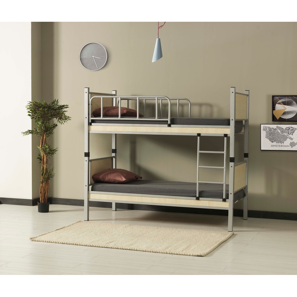 Yurt Genç Çocuk Odası 90x200 Yatak Ölçülü Metal Karyola ve